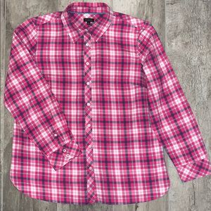 Talbots Pink Flannel Shirt